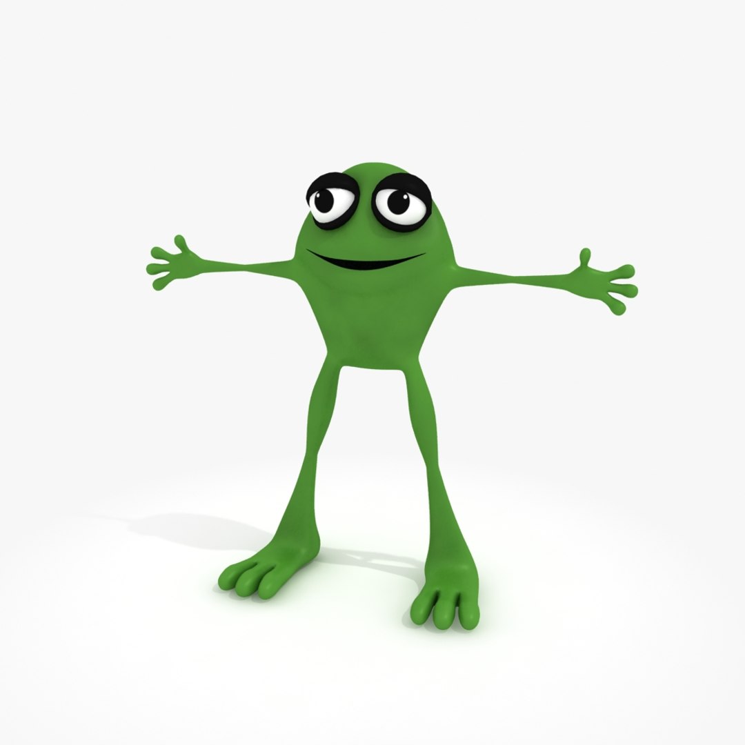 Cartoon Frog Rig 3d Max