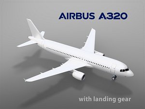 3D airbus a320 landing gear