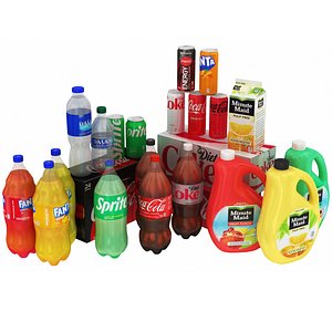 Cocacola Products 23 in 1 3D