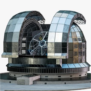 3D Rigged Extremely Large Telescope ELT PBR