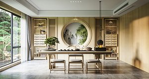 Japanese tea room 3D model