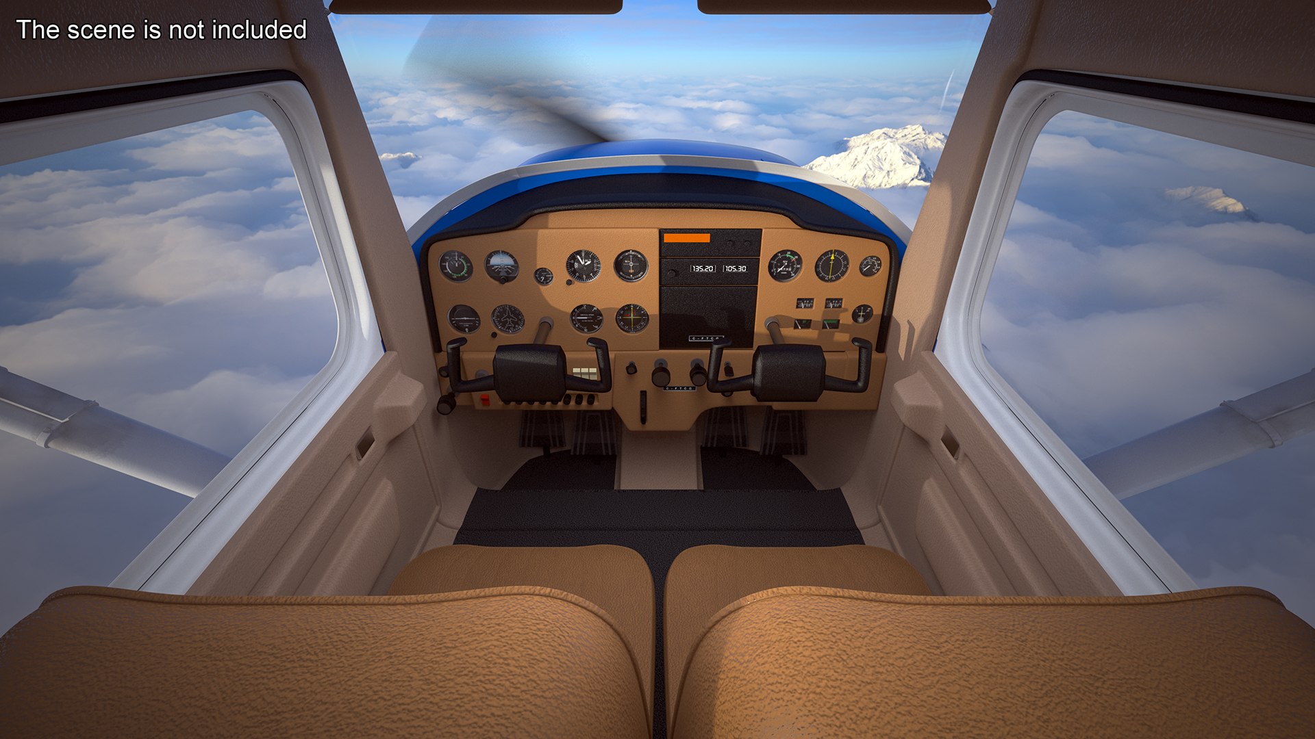 Seaplane With Floats Cessna 150 Rigged 3D Model - TurboSquid 2230529