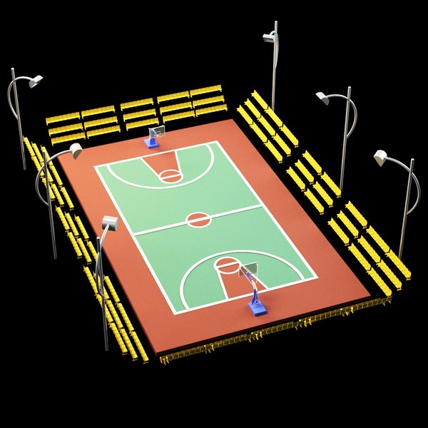 basketball court basket model