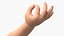 Caucasian Child Hand OK Pose