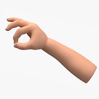 Caucasian Child Hand OK Pose