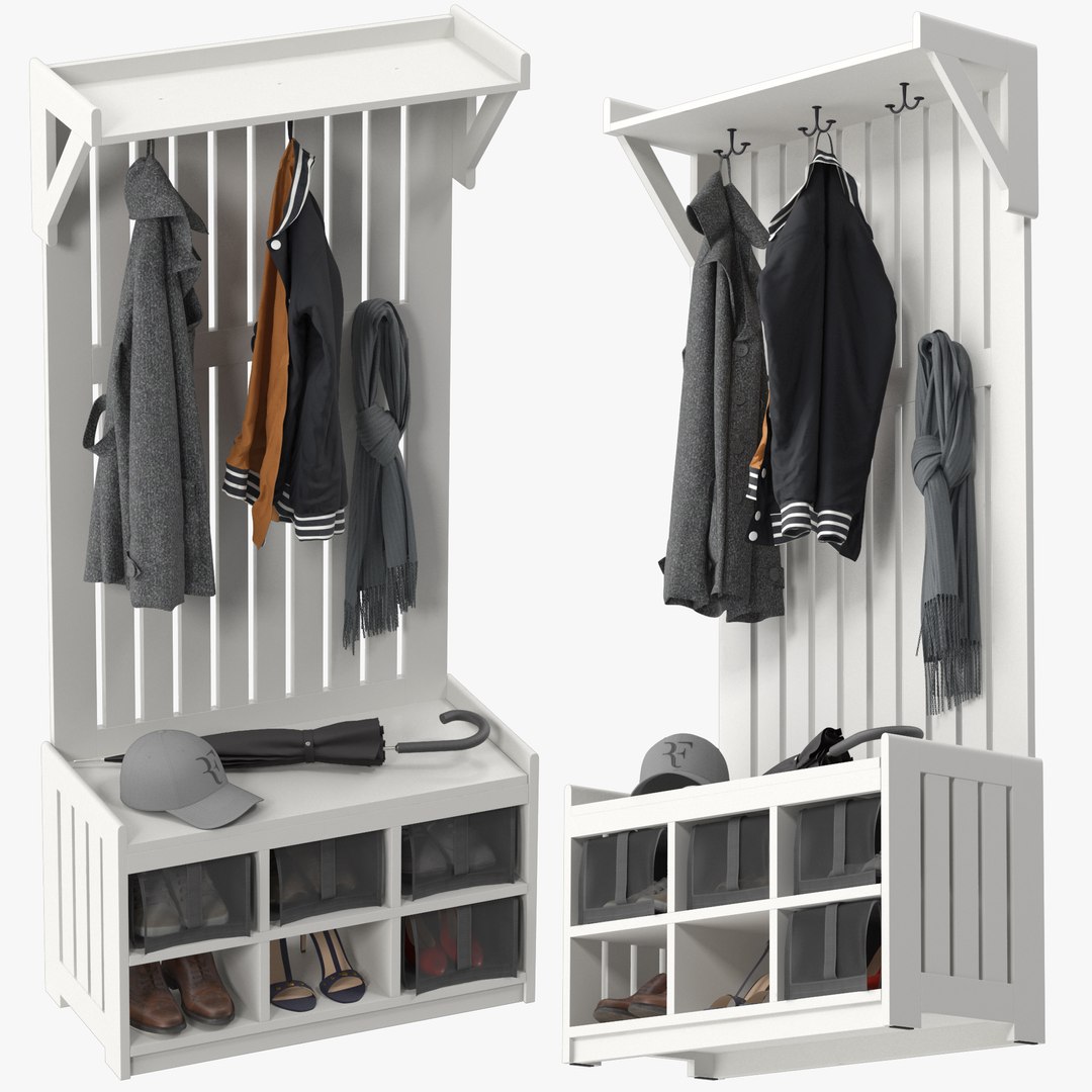 Coat rack with shoe store storage bench ikea