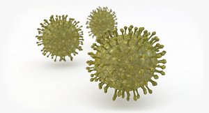 coronavirus virus 3D model