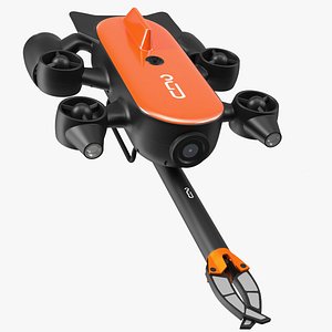 Titan Professional Underwater Drone Rigged for Cinema 4D