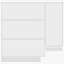 Double glass door with pull handles 3D model