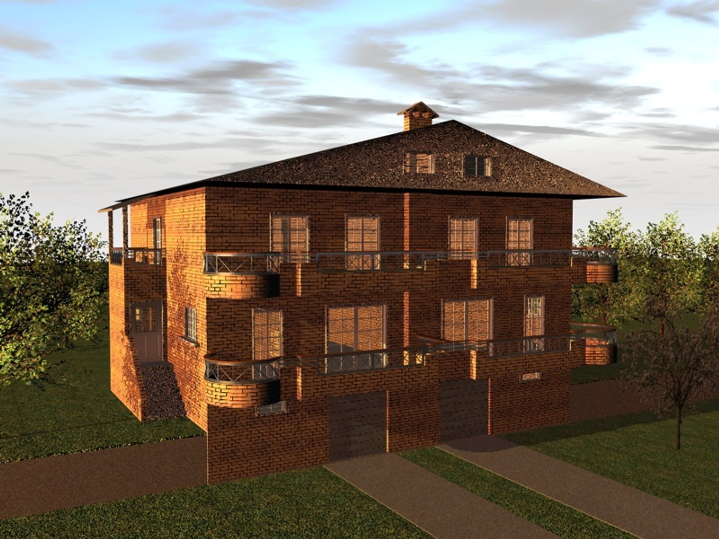 House Building C4d