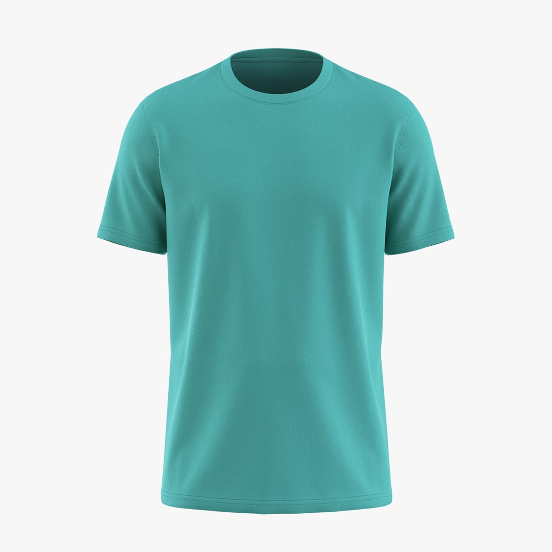 3D Men Loose-Fit Short-Sleeve Round Neck T-Shirt - TurboSquid 1959059