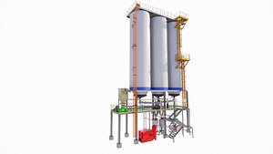 Industrial tank factory industry storage equipment 3d model model