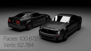 mustang gt 3d model