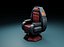Sci fi armchair highpoly 3d model futuristic seat 3D model model