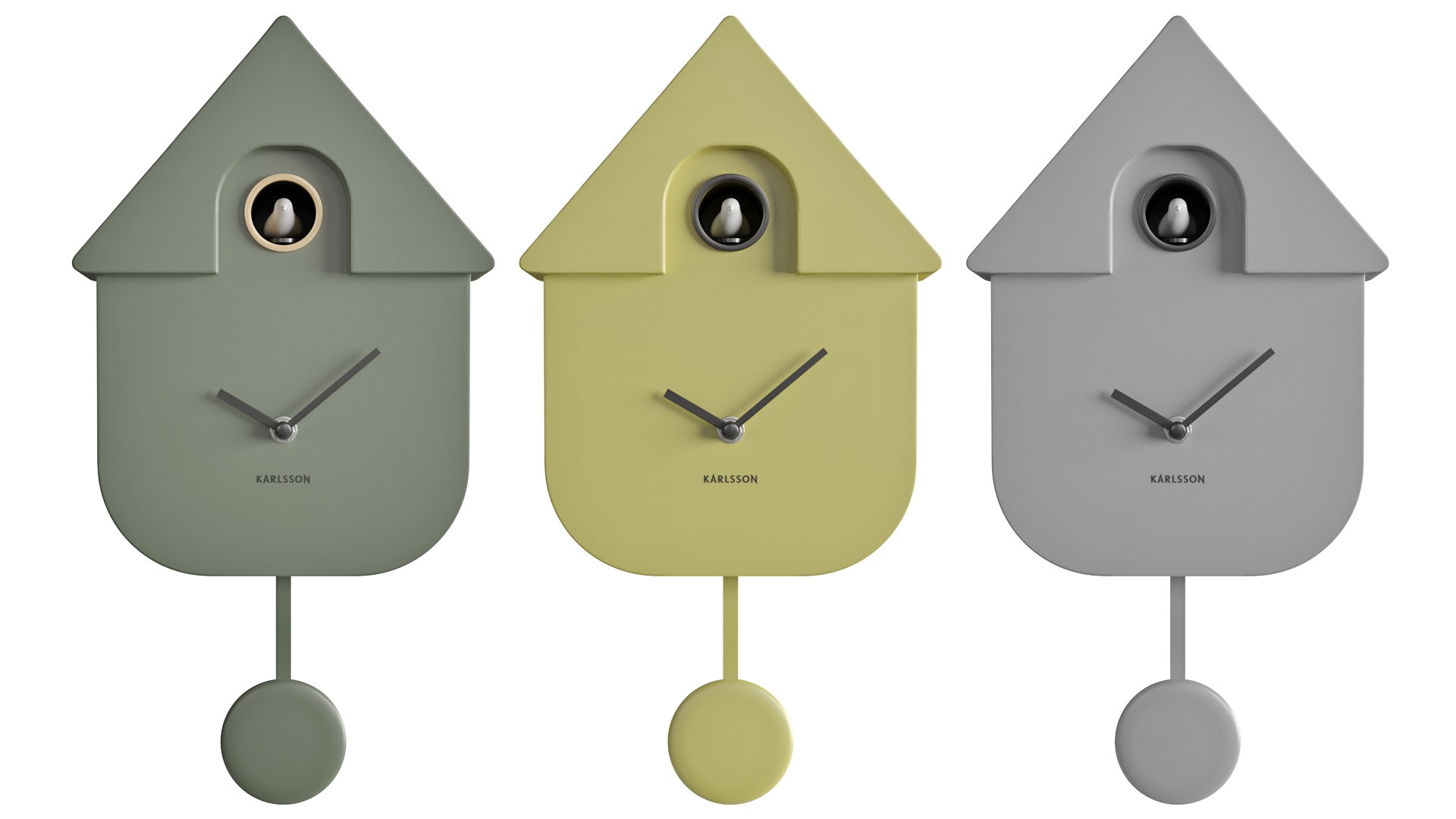 3D Model Karlsson Modern Cuckoo Wall Clock TurboSquid 2143734