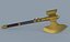 黄金の斧ハンマー戦闘武器