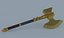 黄金の斧ハンマー戦闘武器