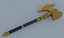 黄金の斧ハンマー戦闘武器