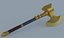 黄金の斧ハンマー戦闘武器