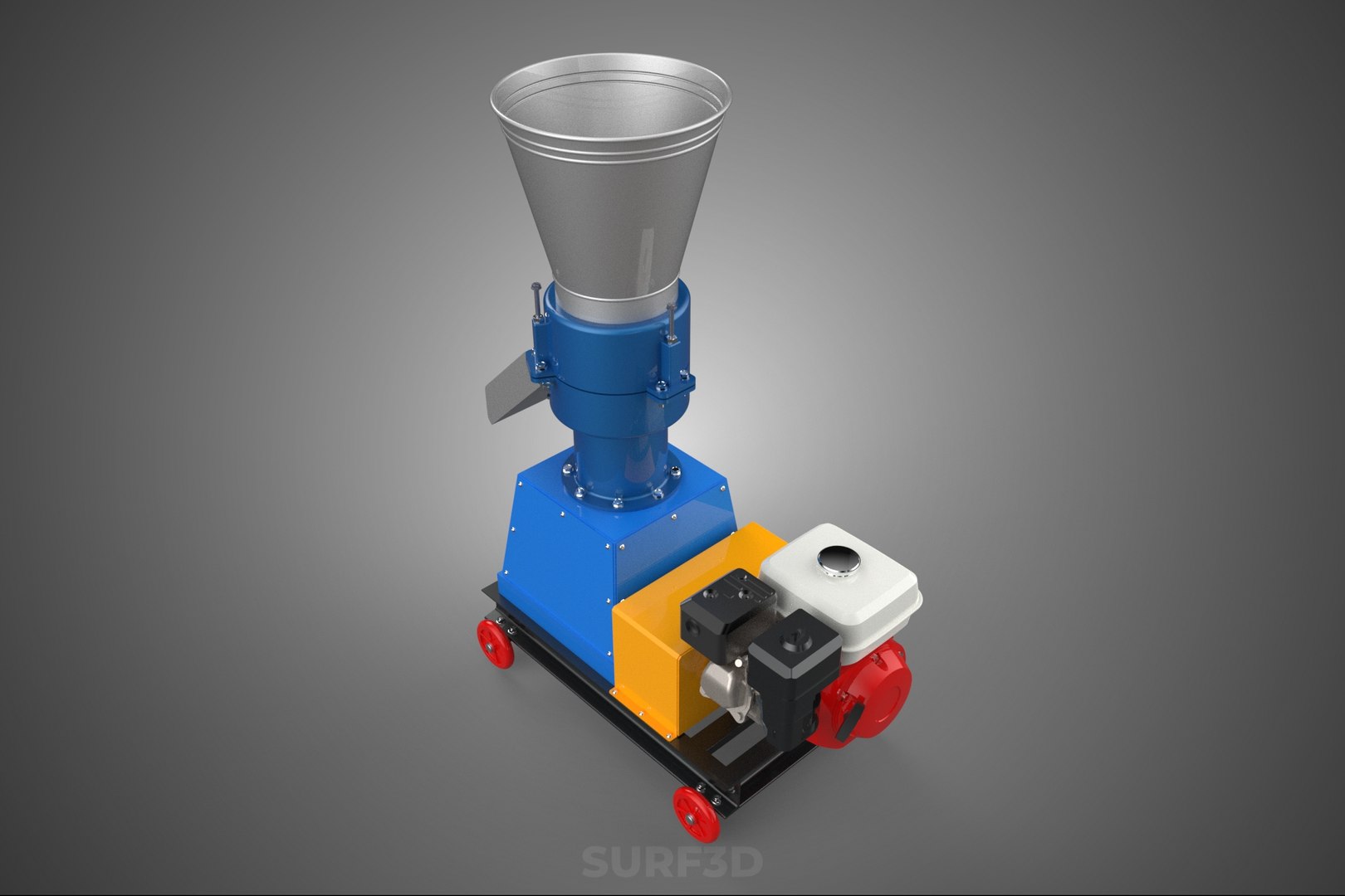 3D model PELLET PRESS MILL MAKING PRINTING MACHINE GRANULATOR GAS ENGINE https://p.turbosquid.com/ts-thumb/Bq/NJYxdV/uh/08_1763_pelletpressmillmakingprintingmachinegranulatorgasengine/jpg/1782716512/1920x1080/fit_q87/78c529fe2d8814db79fa8c35117a8990764f6b2b/08_1763_pelletpressmillmakingprintingmachinegranulatorgasengine.jpg