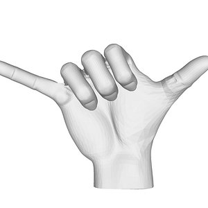 Realistic Hand model pose gesture 6
