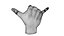 Realistic Hand model pose gesture 6