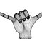 Realistic Hand model pose gesture 6
