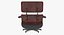 Eames Lounge 经典椅子和奥斯曼套装木炭织物桃花心木细节