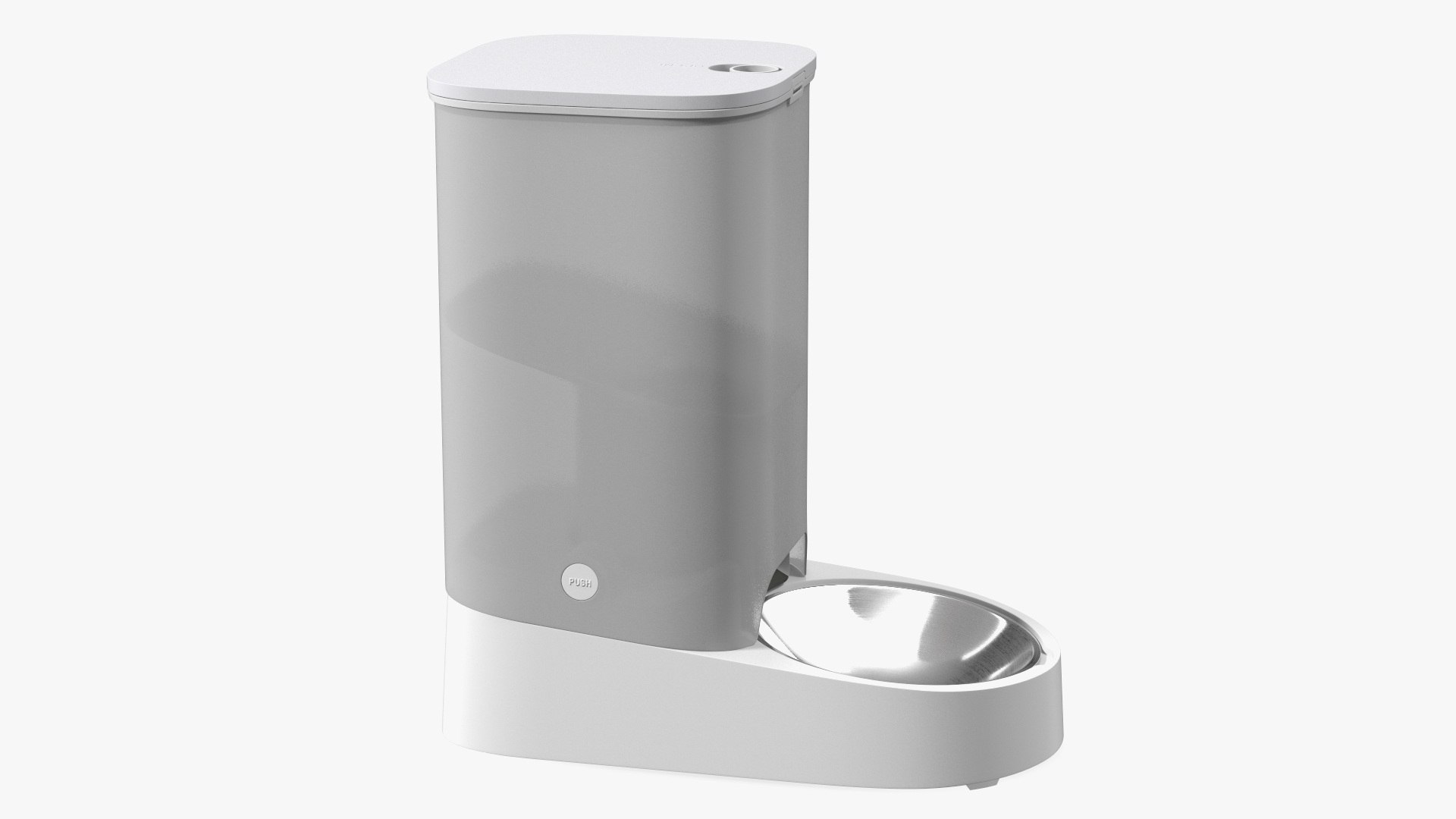Smart WiFi Pet Feeder White 3D model preview