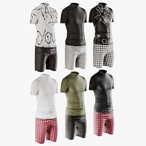 3D model Set shorts and t-shirt