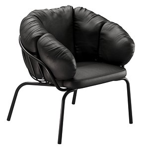 Leather chair Maze interior 3D model