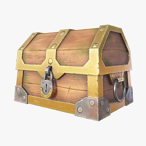 3D model golden chest