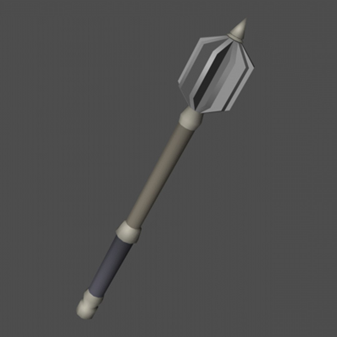 3d model mace weapon acc