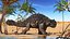 Ankylosaurus tropicale in posa ambulante