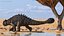 Ankylosaurus tropicale in posa ambulante