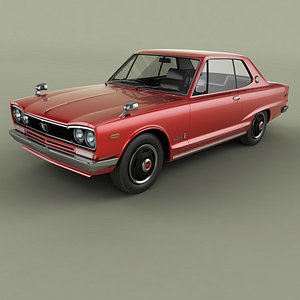 3D Nissan Skyline 2000GT coupe KGC10 model