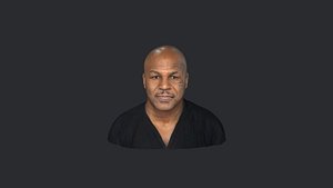 Mike Tyson- Realistic bust head ready 3d Model 3D model