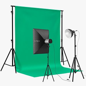 Photo Studio Equipment Collection 3D