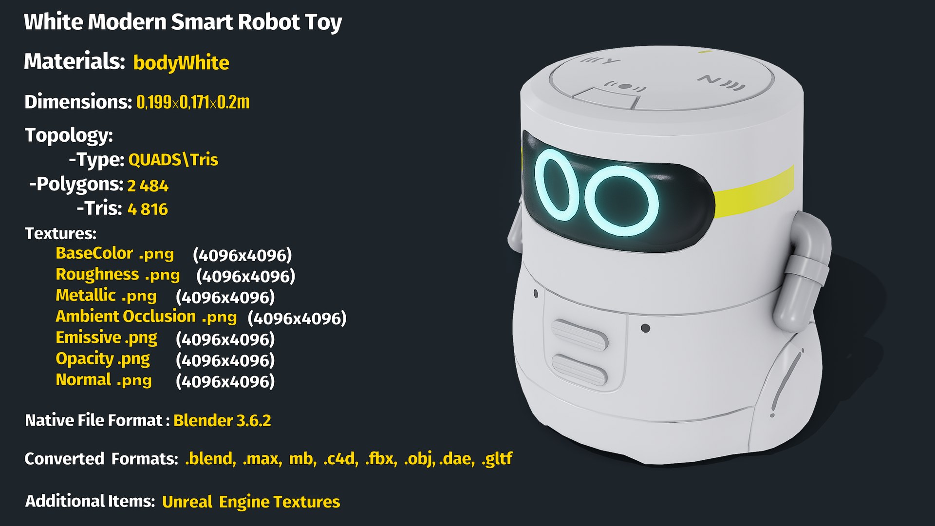 White Modern Smart Robot Toy 3D model https://p.turbosquid.com/ts-thumb/Bq/oIa3tR/Vk/inf/png/1694276207/1920x1080/fit_q87/ff9c78e03306ed9684c1711d9f37d594f96e765b/inf.jpg