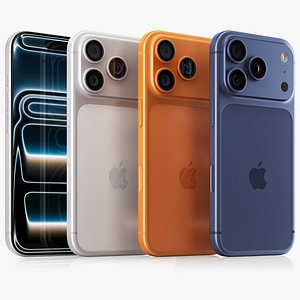 iPhone 17 Pro All Colors 3D model