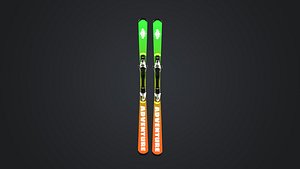 Skis 3D model