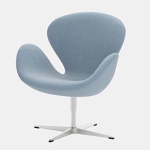 swan chair arne jacobsen 3D model