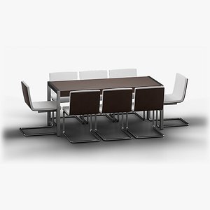 Table Chair Tonon Synergy 933 3D model