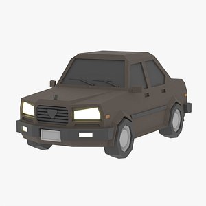 3D Low poly Car 10