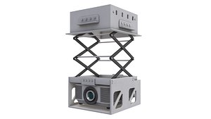 3D Projector With Ceiling Mount model