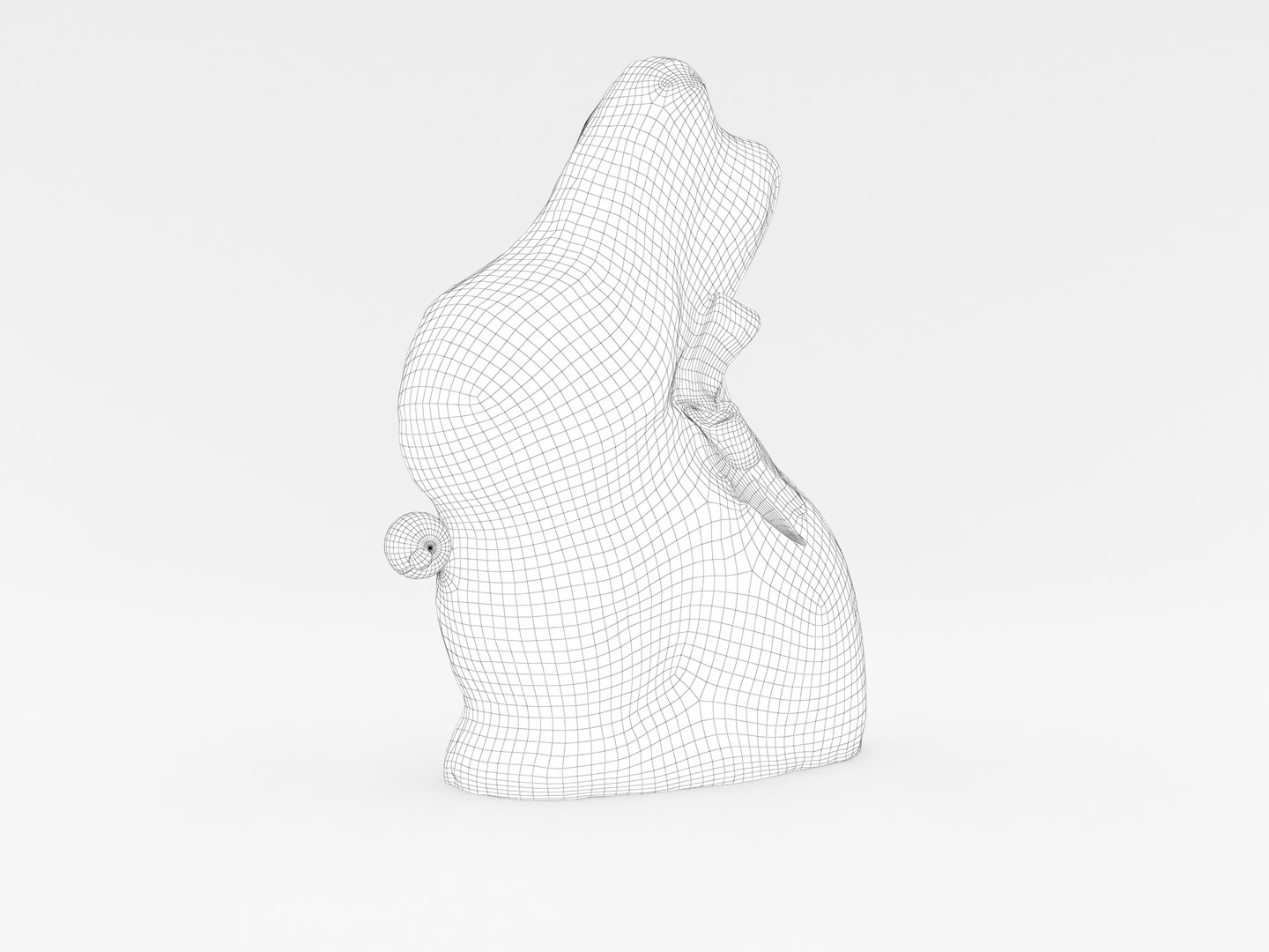 3D Lindt Chocolate Bunny 001 Model - TurboSquid 1448578