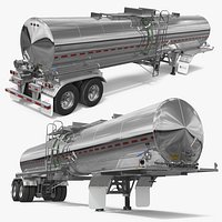 2026 Tremcar 7000 Liquid Tank Trailer Silver Rigged