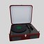 Retro Turntable Player with Vinyl Record