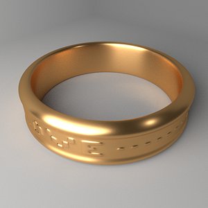 3D gold ring 2 model
