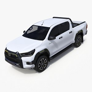 Toyota Hilux 2022 White 3D model